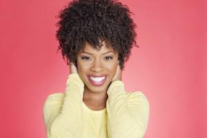 Natural hair with a rod set Natural hair Flexy Rod Set