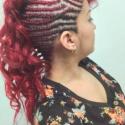 Braided fohawk for black hair at Something Special Styling Salon in Irving, TX.